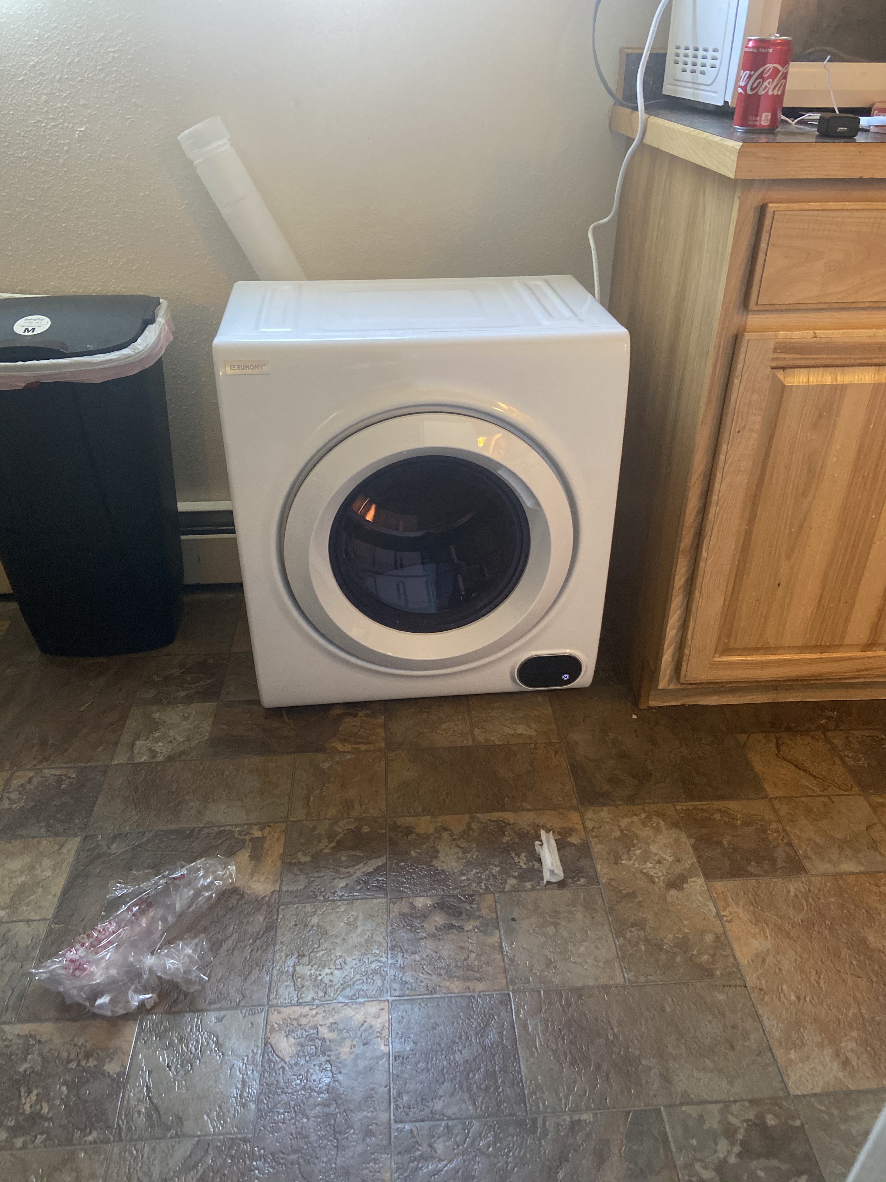 【Appliances】Euhomy Compact Laundry Dryer, 2.65 cu ft Front Load Stainless Steel Clothes Dryers