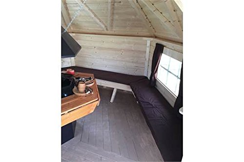 【Home&Garden】BBQ Grill Hut 6.5 Sqm - includes BBQ Room with Benches & Tile Roof