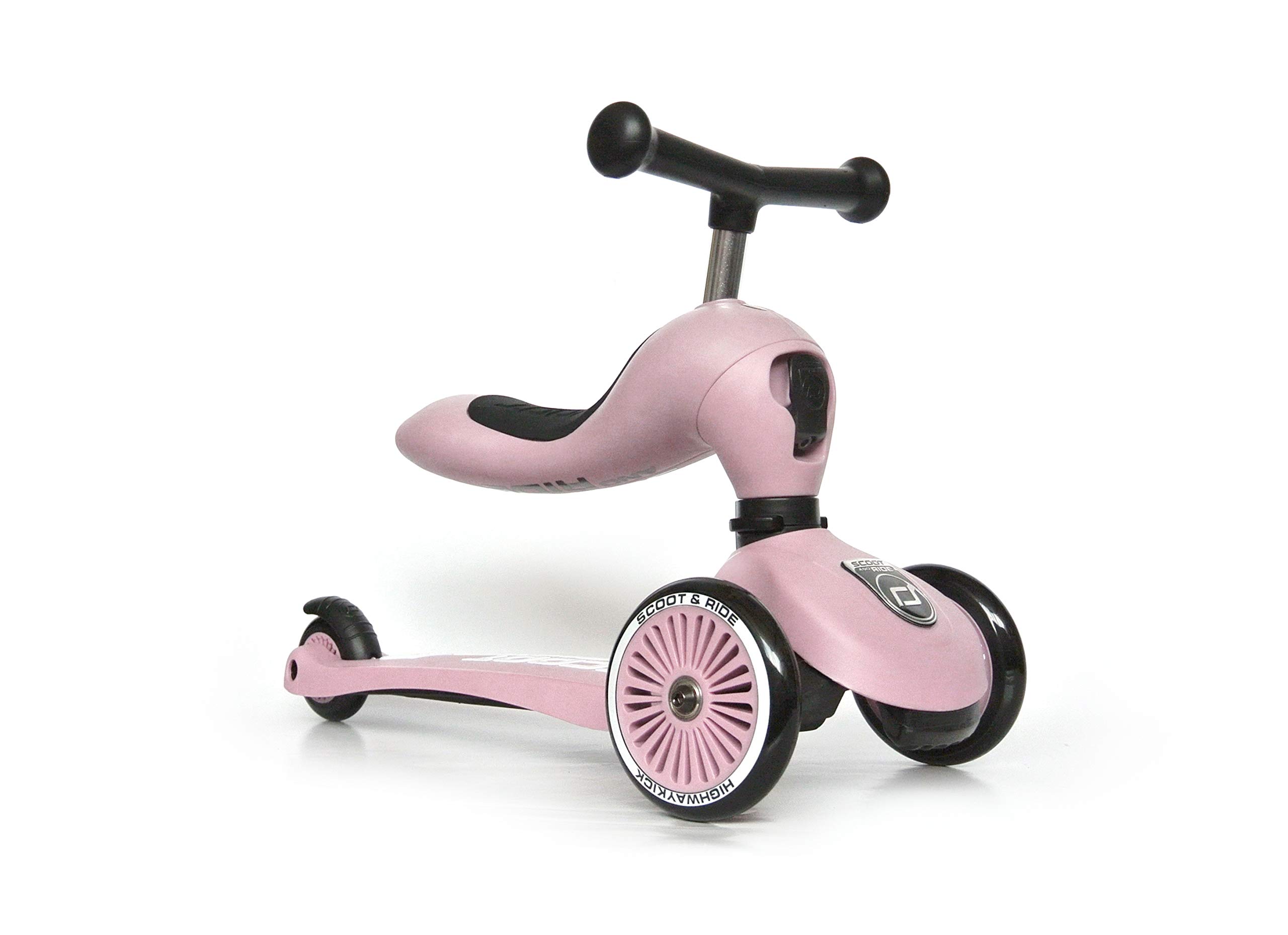 【Sports&Outdoors】Children Adjustable Seated or Standing 2-in-1 Scooter Including Safety Pad for Tip Prevention