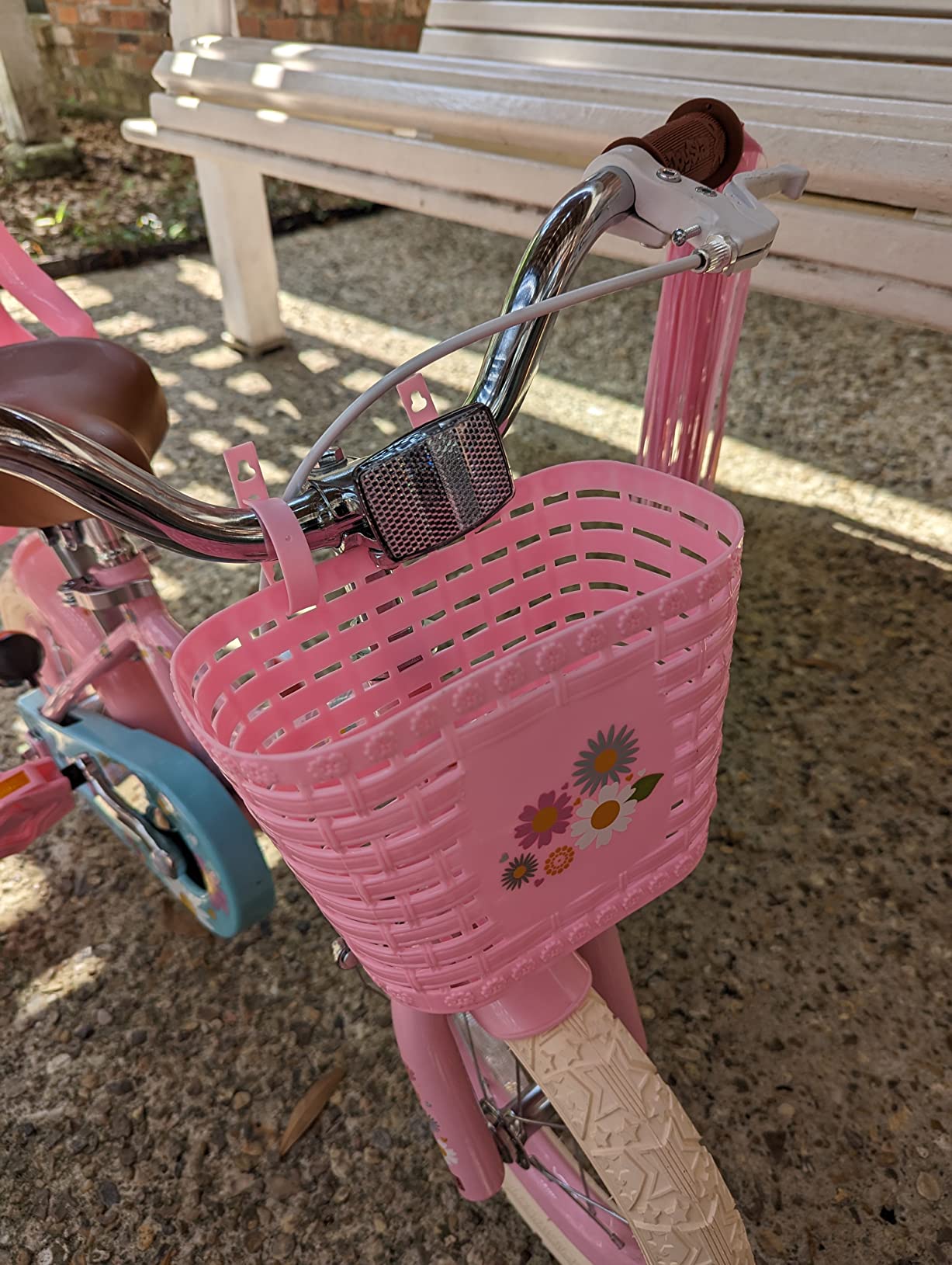 【Sports&Outdoors】Little Daisy Kids Bike for 2-9 Years Girls with Training Wheels & Front Handbrake