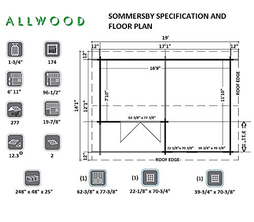 【Home&Garden】Sommersby | 174 SQF Garden House Kit
