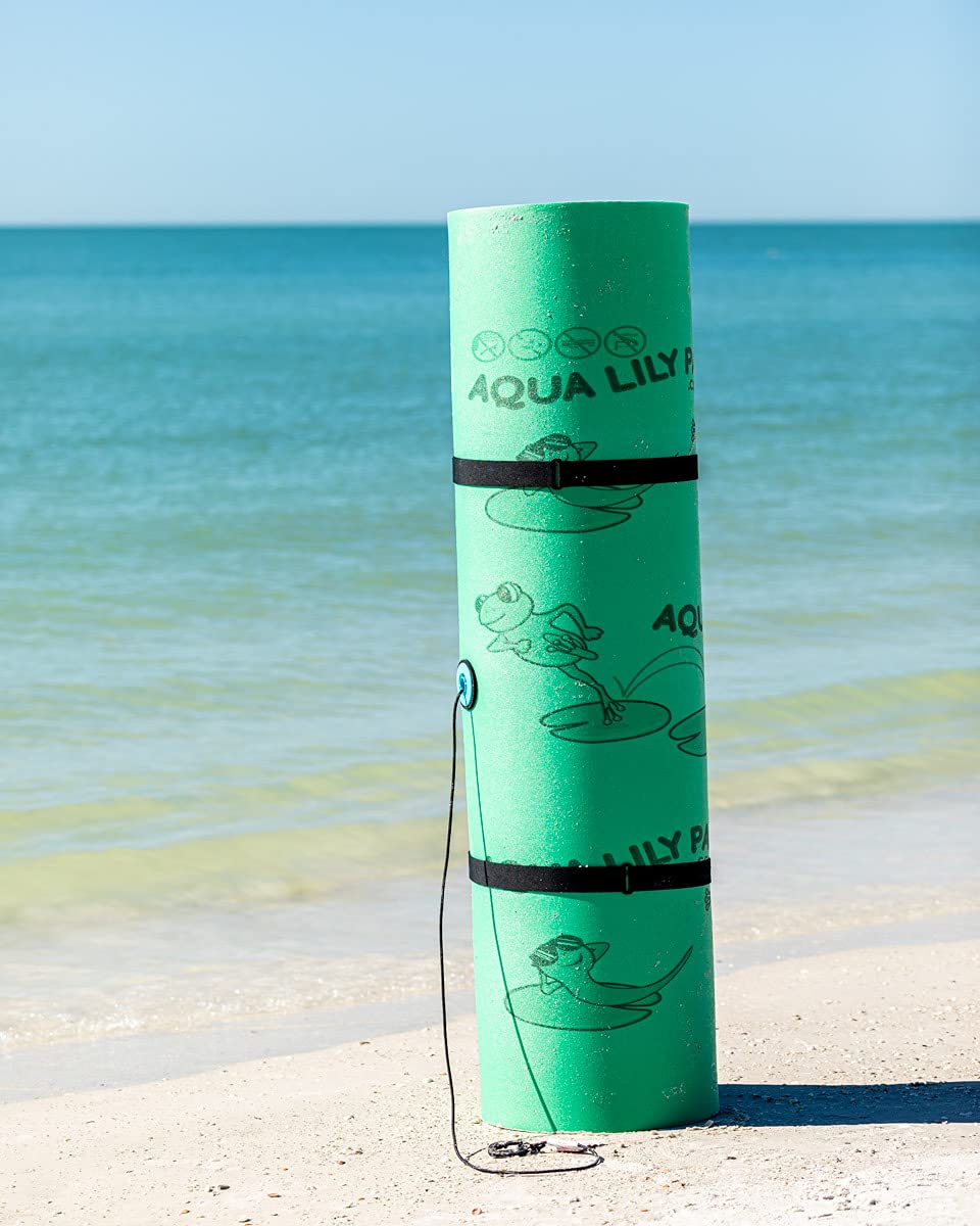 【Sports&Outdoors】Lily Pad Original Floating Water Mat, 2 Layer FlexCore Green / Yellow Foam Raft