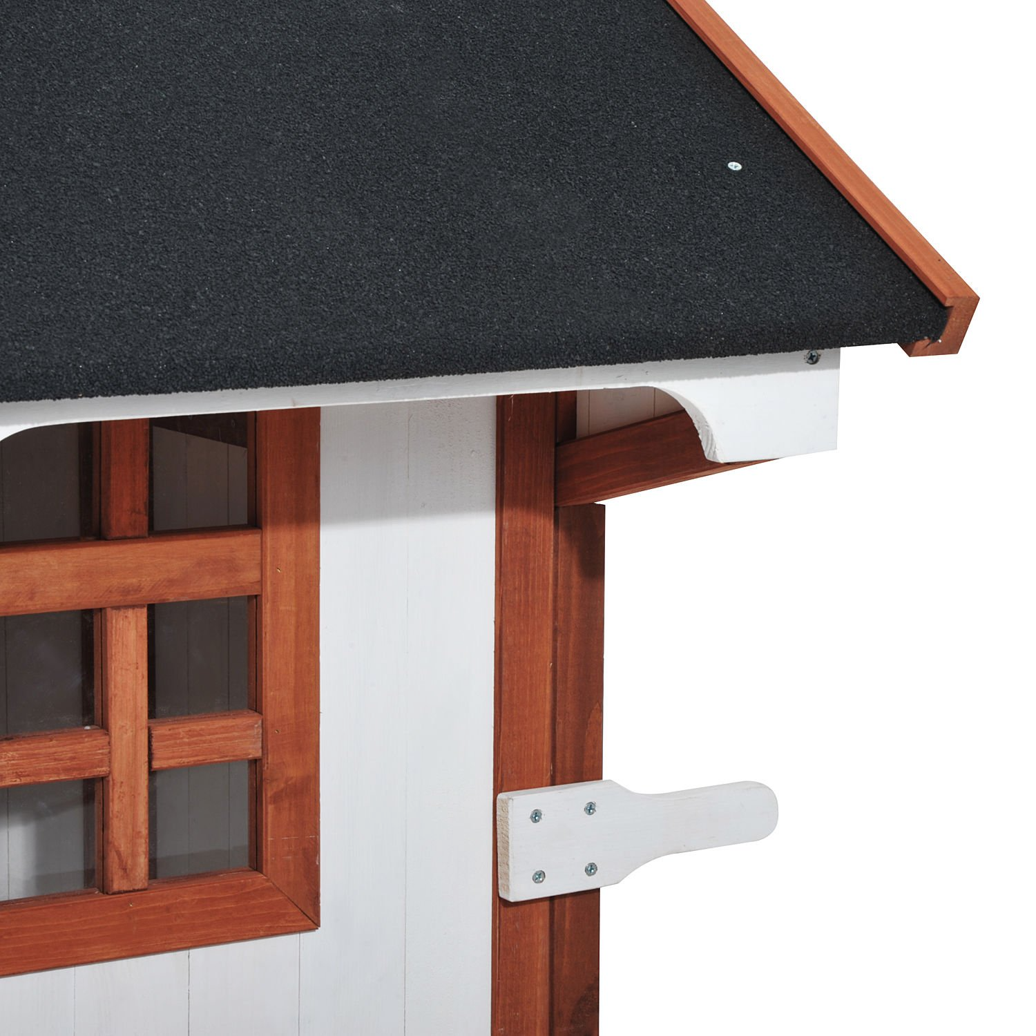 【Home&Garden】47 Chicken Coop Wooden Rabbit Hutch Raised Poultry Cage Portable Hen Pen Backyard