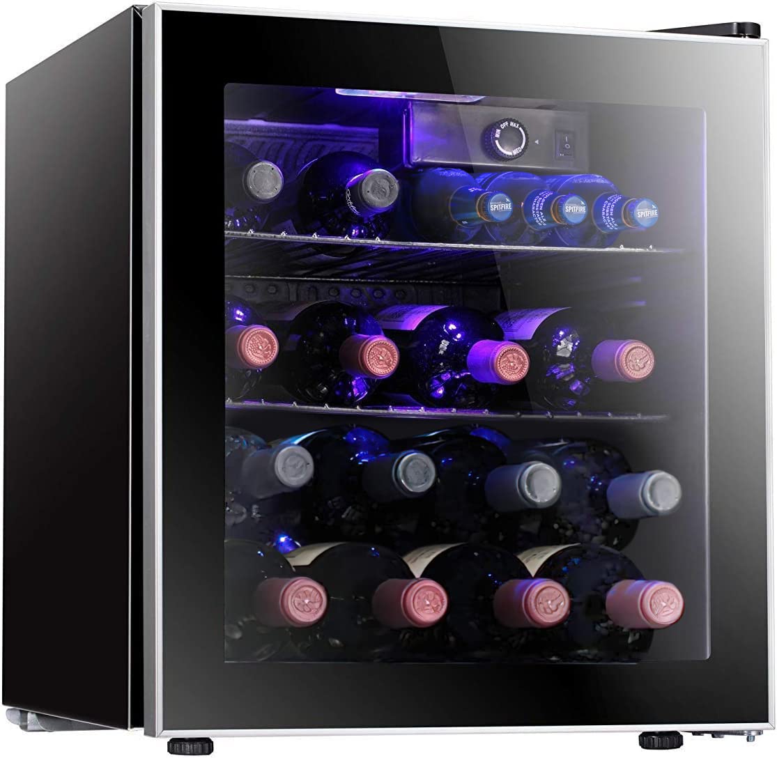 Antarctic Star 26 Bottle Wine Cooler/Cabinet Beverage Refrigerator Mini Wine Cellar Beer Soda