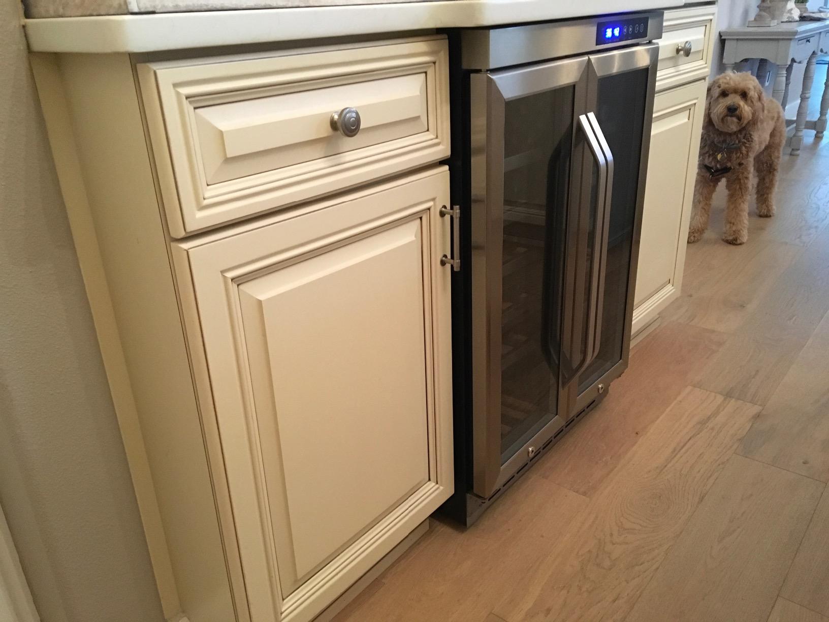 EdgeStar 36 Bottle Built-In Dual Zone French Door Wine Cooler