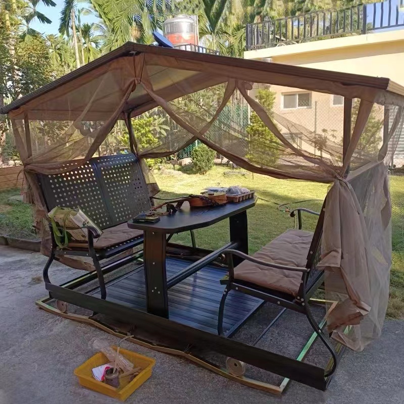 【Home&Garden】187x268 Outdoor Iron Hanging Chair Balcony Leisure Outdoor Swing Chair