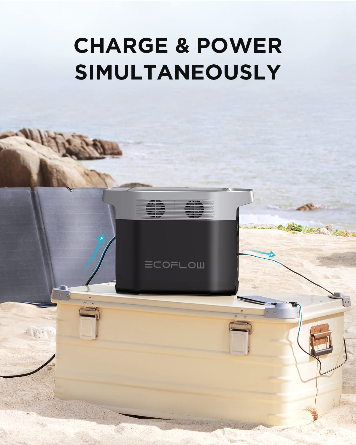 【Appliances】EF ECOFLOW Portable Power Station DELTA, UPS Power Supply 1260Wh Battery Pack