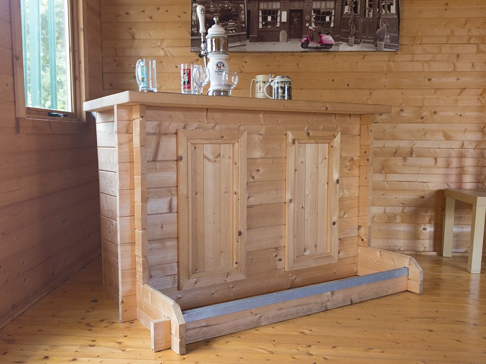 【Home&Garden】Bar Counter Man Cave Home Bar Party Lounge Wood Summer Garden Bar BBQ