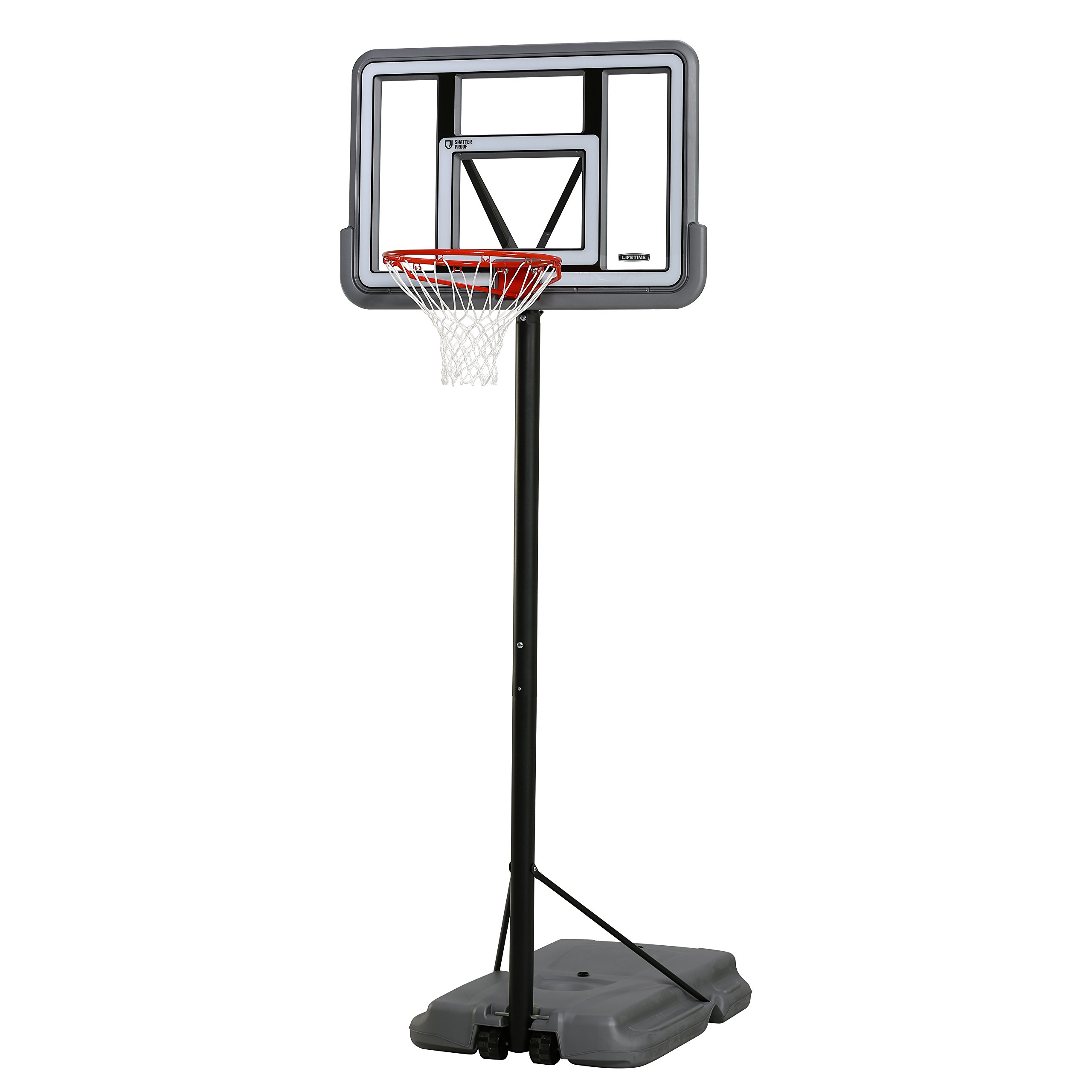 【Sports&Outdoors】Lifetime Pro Court Height Adjustable Portable Basketball System