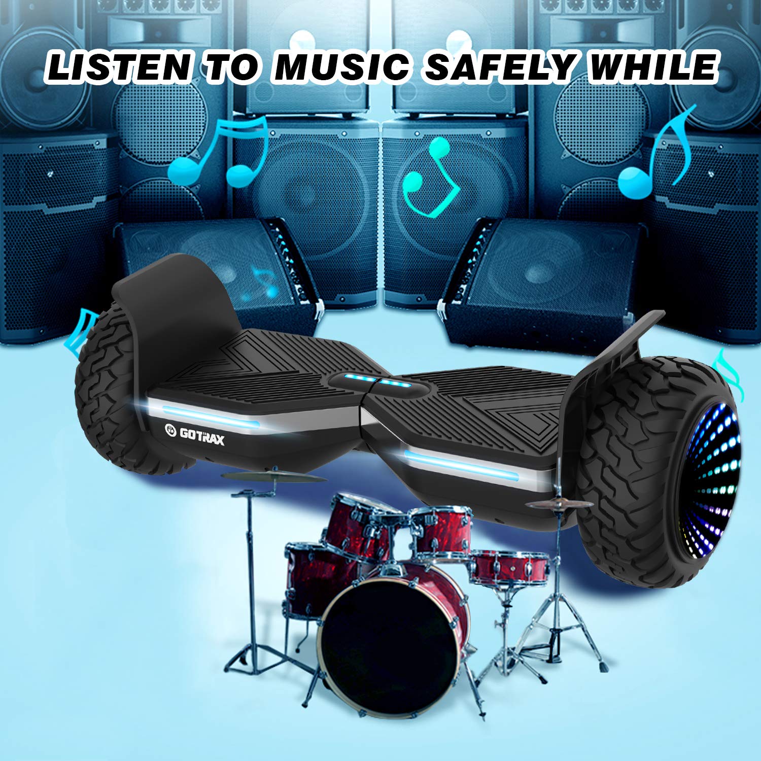 【Sports&Outdoors】All Terrain Self Balancing Scooters with LED 8.5