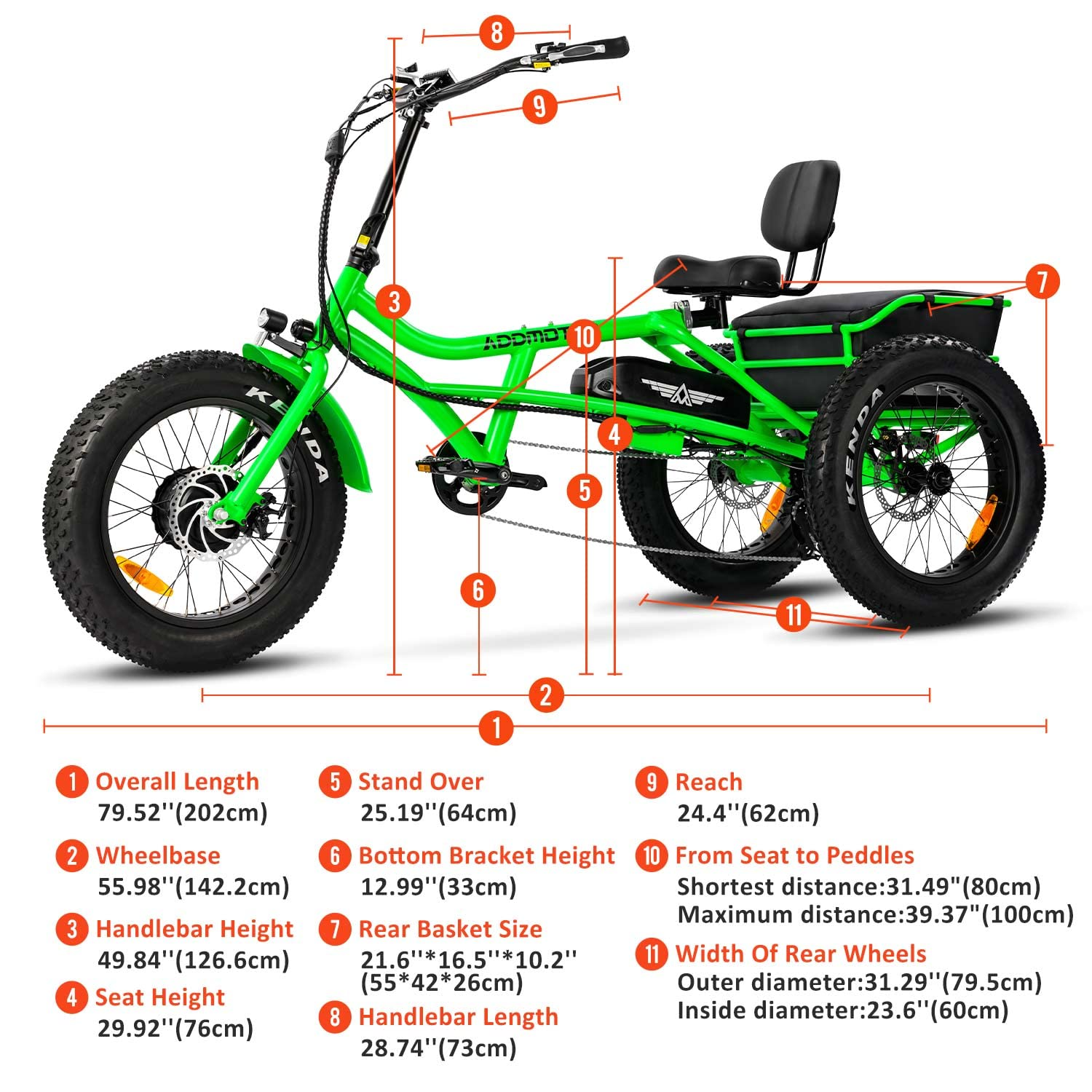 【Sports&Outdoors】Addmotor Motan Electric Trike Adults, 85 MI, 20