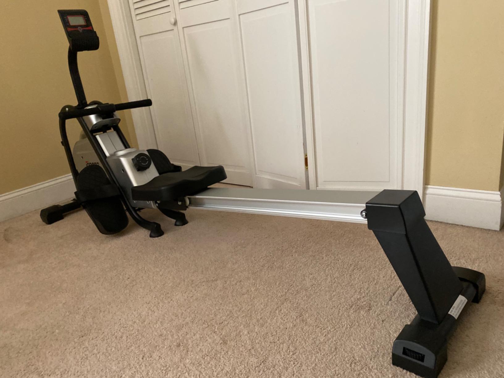 【Sports&Outdoors】Magnetic Rower Rowing Machine with LCD Display 300LB Weight Capacity Row Machine Exercise Rower