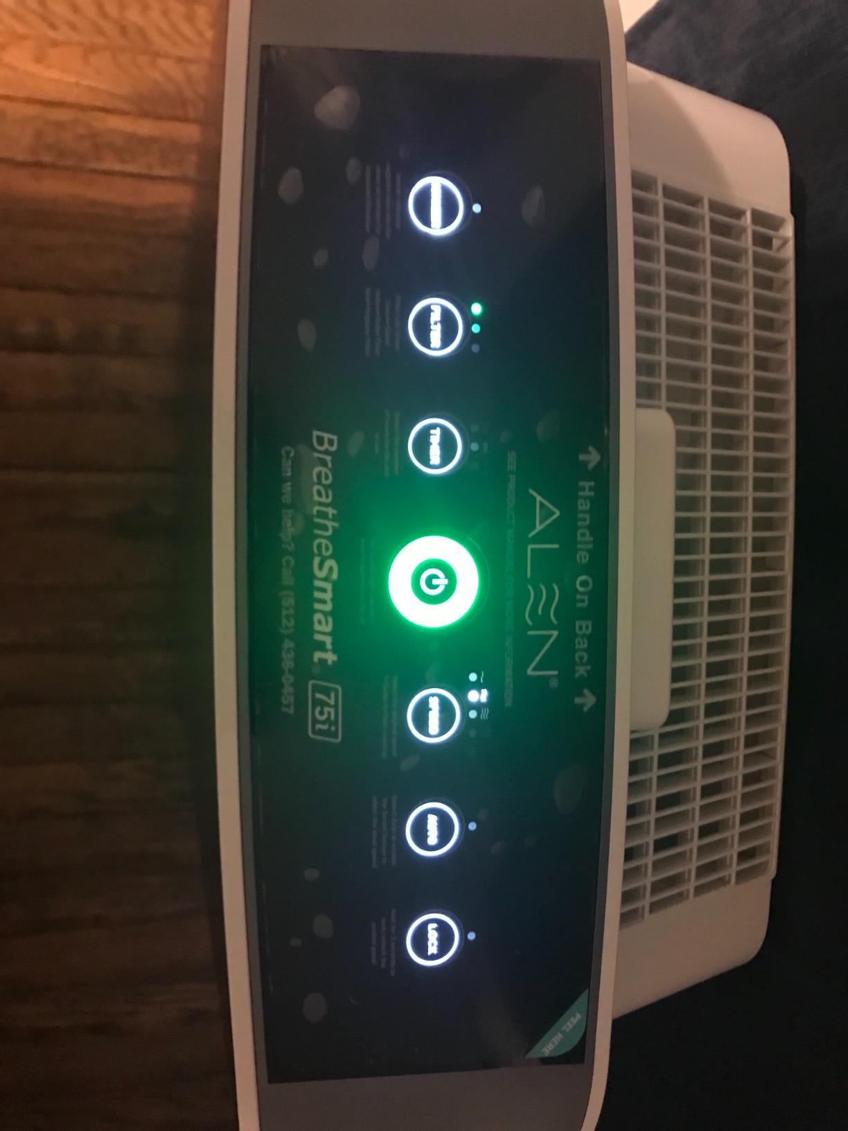 【Appliances】Alen BreatheSmart 75i Large Room Air Purifier, Medical Grade Filtration H13 True HEPA