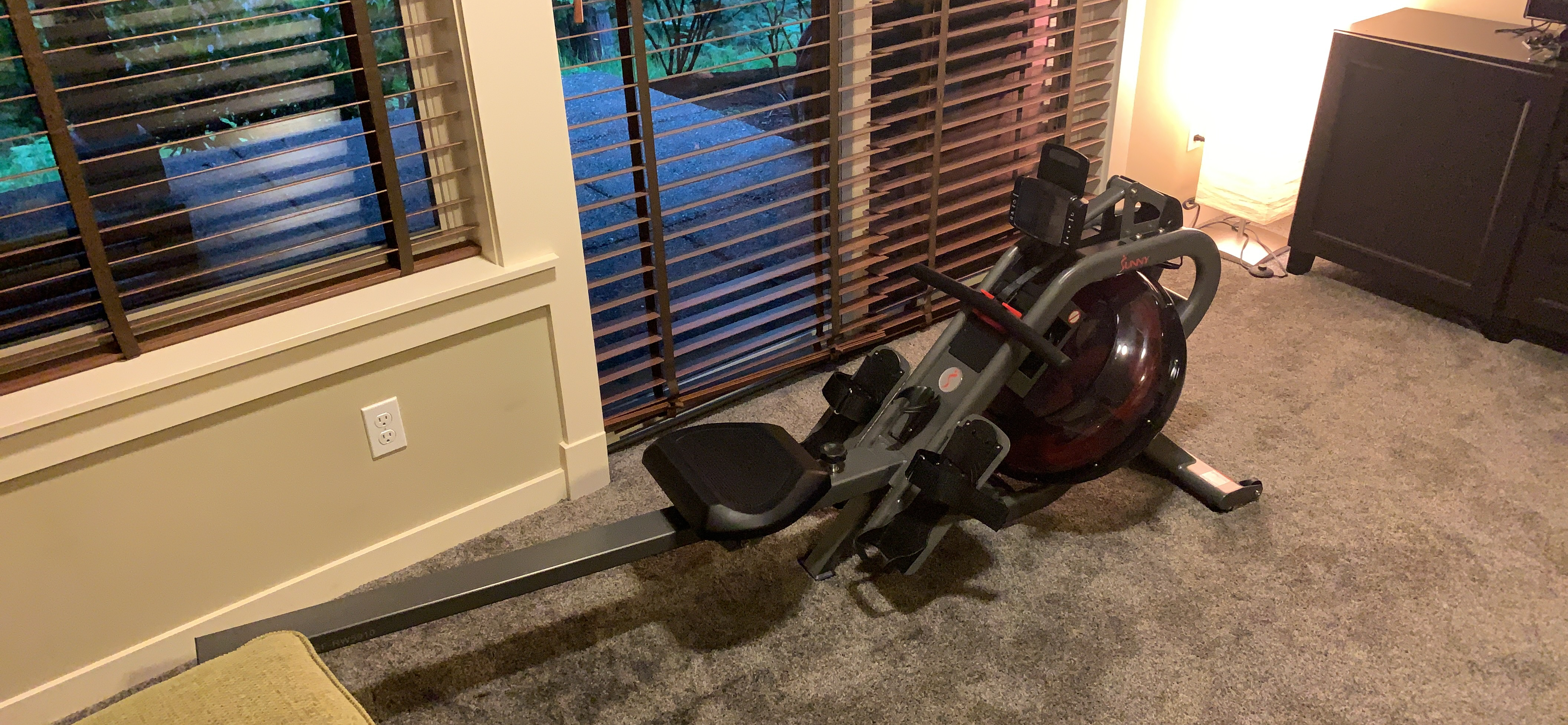 Sunny Health & Fitness Phantom Hydro Water Rowing Machine