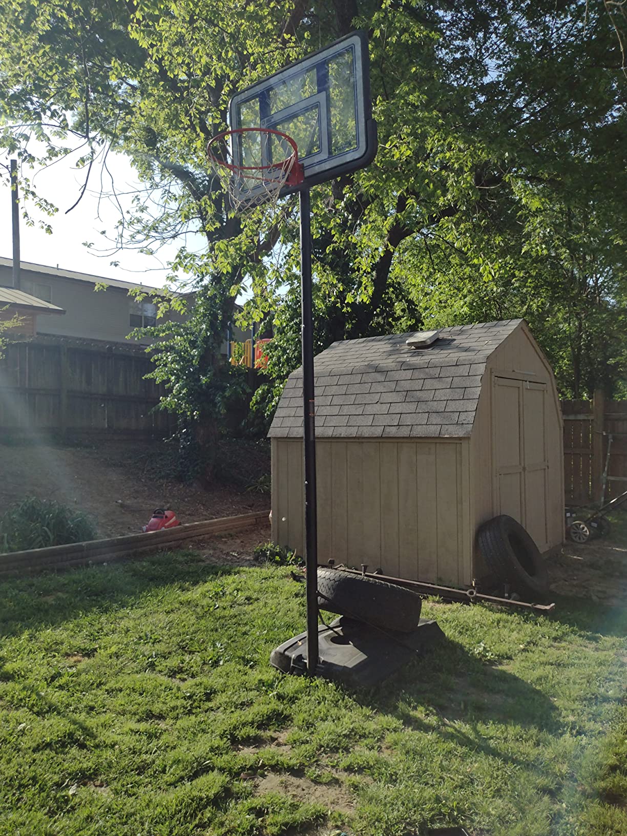 【Sports&Outdoors】Lifetime Pro Court Height Adjustable Portable Basketball System