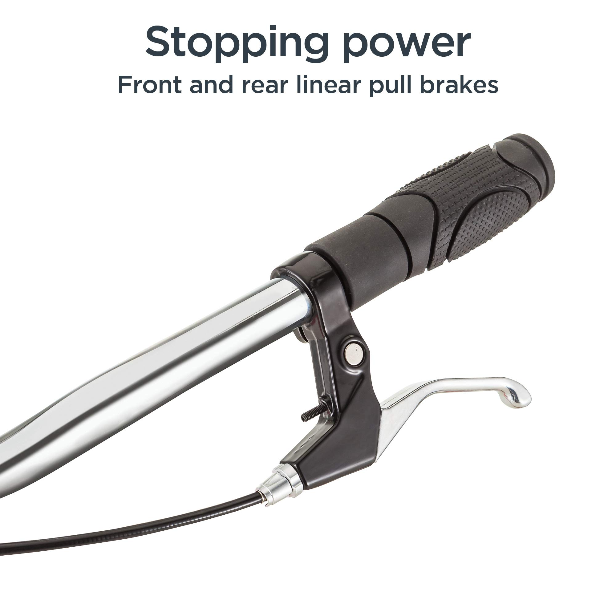 【Sports&Outdoors】Adult Scooter, 26-Inch Alloy Linear Pull Brakes, Steel Frame