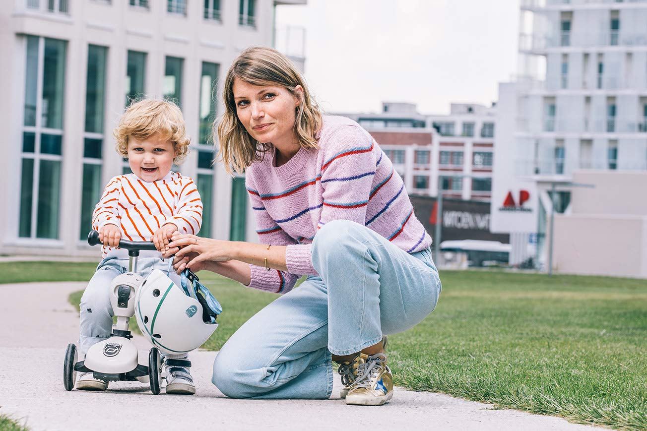 【Sports&Outdoors】Children Adjustable Seated or Standing 2-in-1 Scooter Including Safety Pad for Tip Prevention