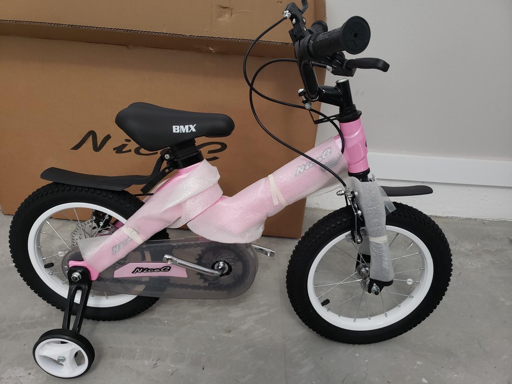 【Sports&Outdoors】Training Wheel Bike, Kids Bike Boys Girls, BMX Mountain with Dual Disc Brake 12-14-16-18 inch