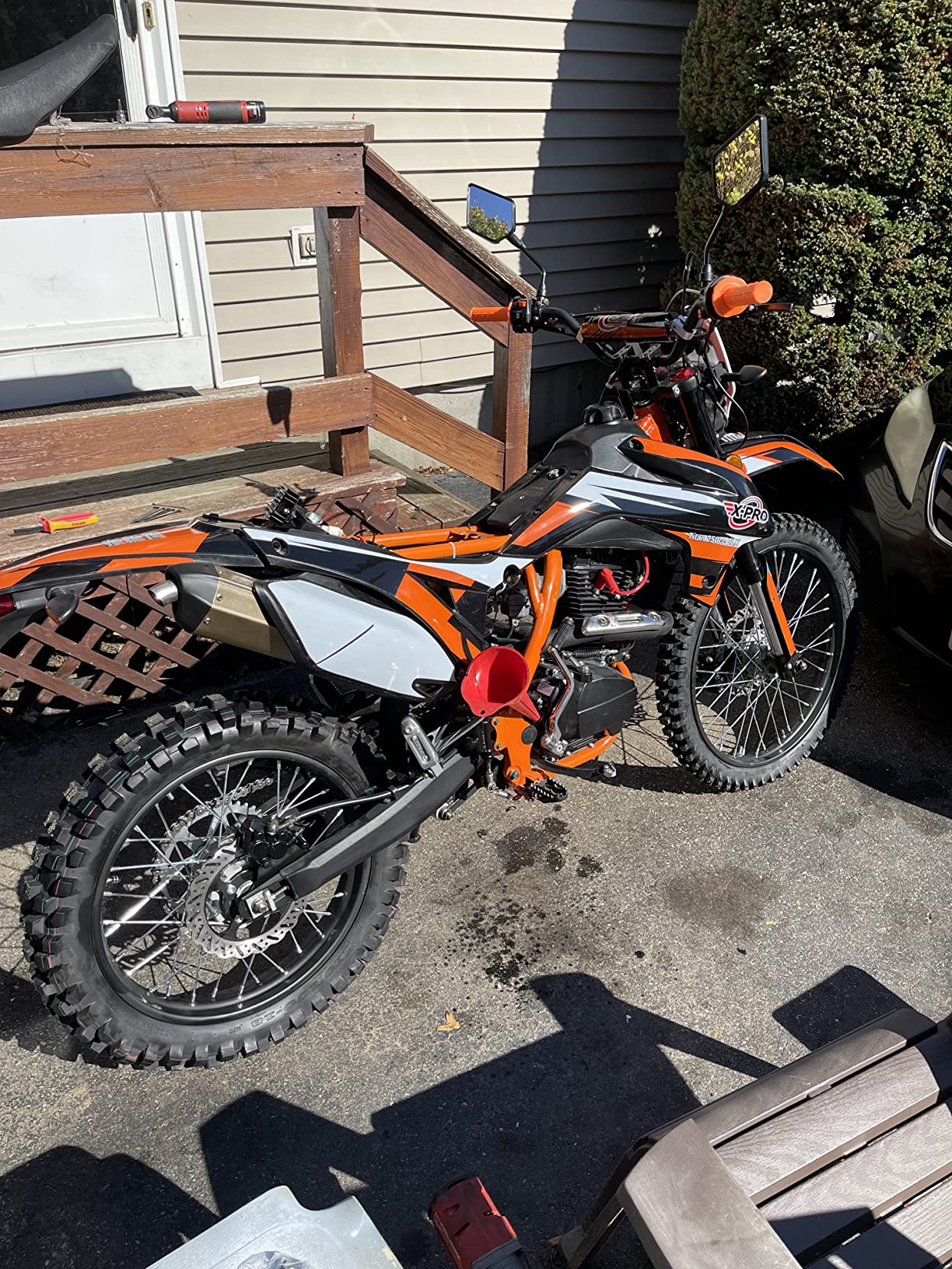 【Sports&Outdoors】X-PRO Hawk DLX 250 EFI Fuel Injection Hawk Deluxe Dirt Bike Street Bike Motorcycle