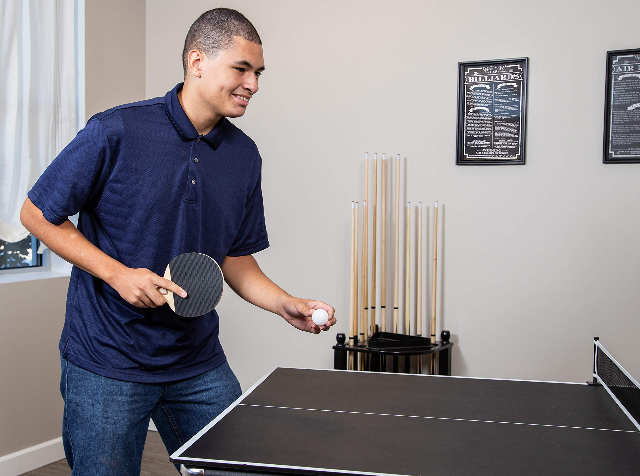 【Sports&Outdoors】Spartan 6-Ft Pool & Table Tennis Multigame Table for Family Recreation Game Rooms