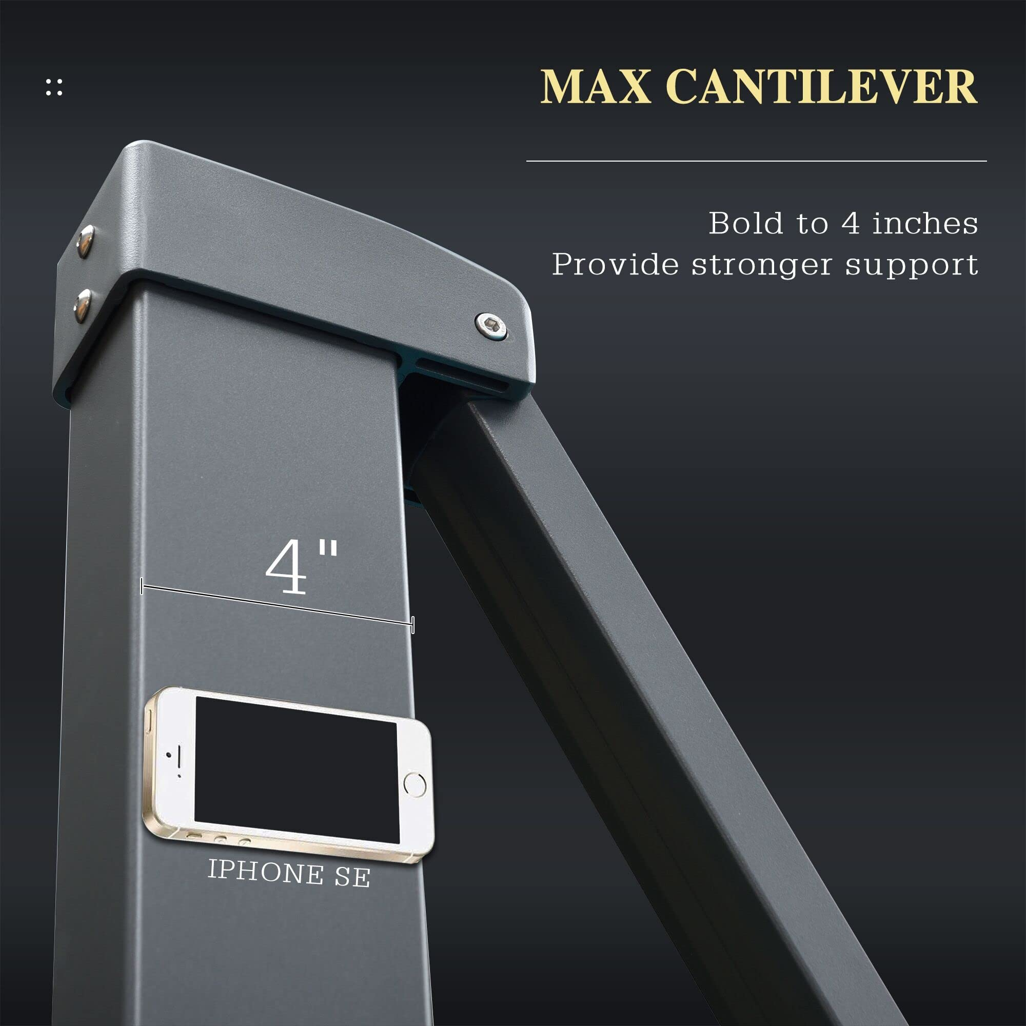 【Home&Garden】10' X 13' Rectangle Patio Umbrella Large Outdoor Aluminum Umbrella Offset Umbrella