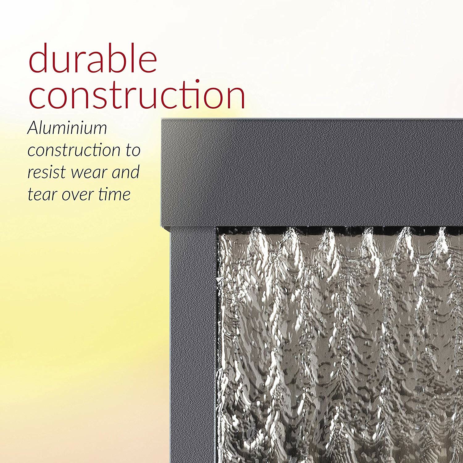 【Décor】Statesboro Metal Mirror Fountain with Light