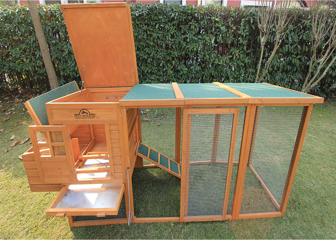 【Home&Garden】Arlington Chicken Coop with Extra Long Run 8ft2.5m & Ashpalt Roof Suitable for 46 Birds