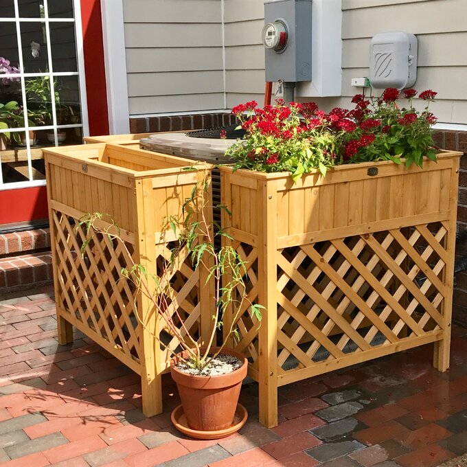 【Home&Garden】Peyton Wood Elevated Planter
