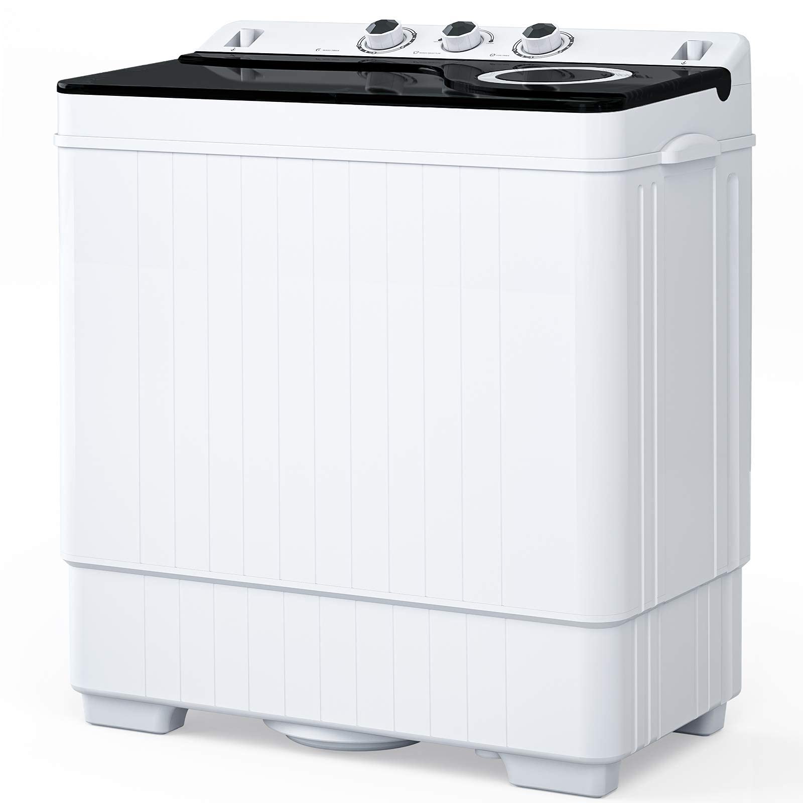 【Appliances】KUPPET Compact Twin Tub Portable Mini Washing Machine 26lbs Capacity, Washer & Spiner