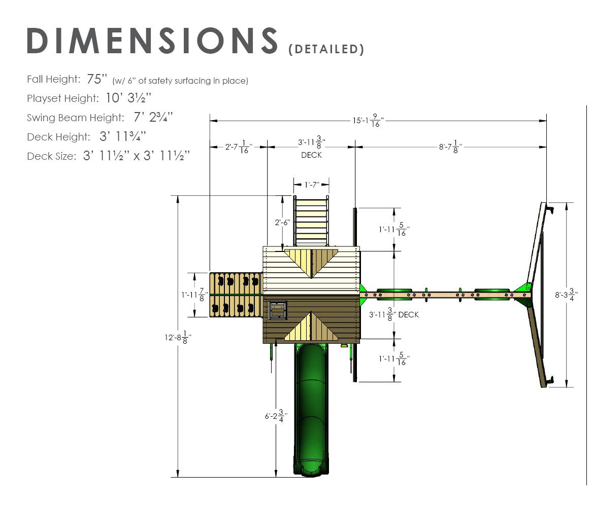 【Baby&Kids】Gorilla Playsets 01-0021 Nantucket II Wooden Swing Set
