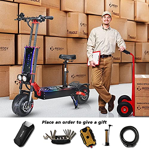 【Sports&Outdoors】Electric Scooter, Max Speed 60MPH, Total Power 8000W, 90 Mile Long Range Battery