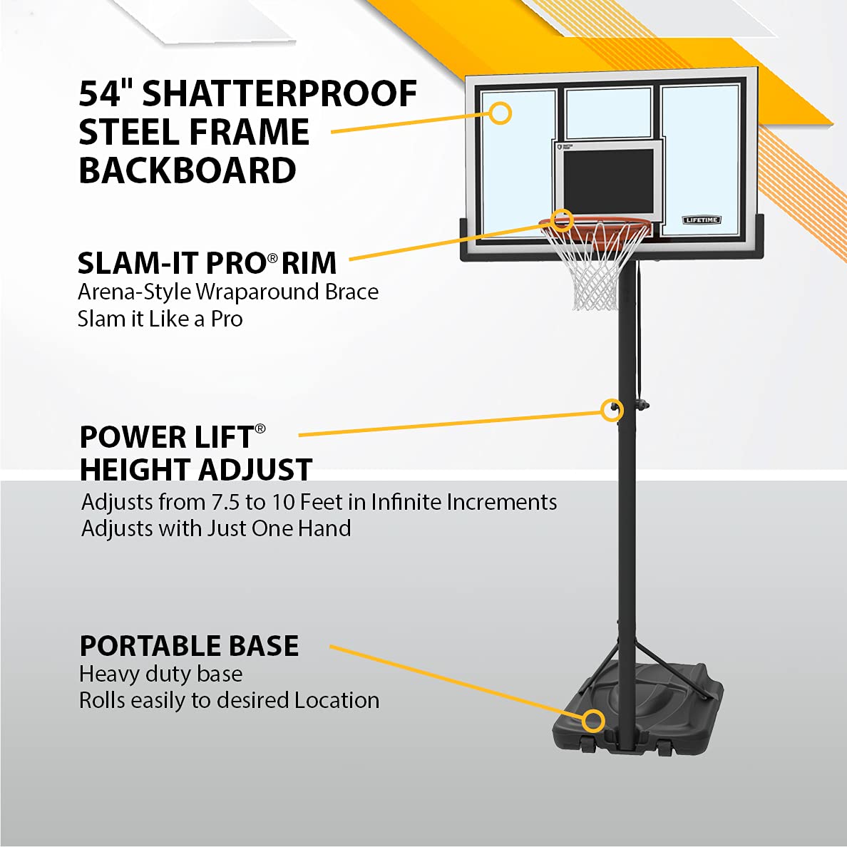 【Sports&Outdoors】Lifetime Adjustable Basketball Hoop