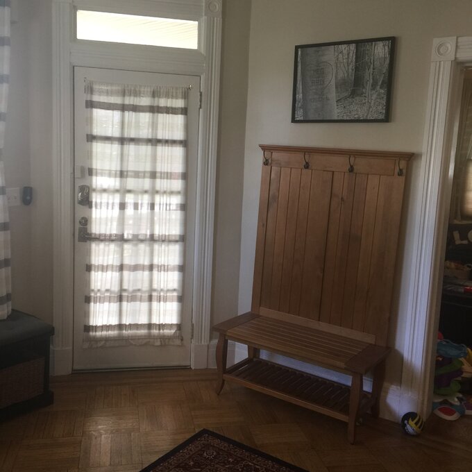 【Furniture】Bernnadette 40'' Wide Pine Solid Wood Hall Tree with Bench