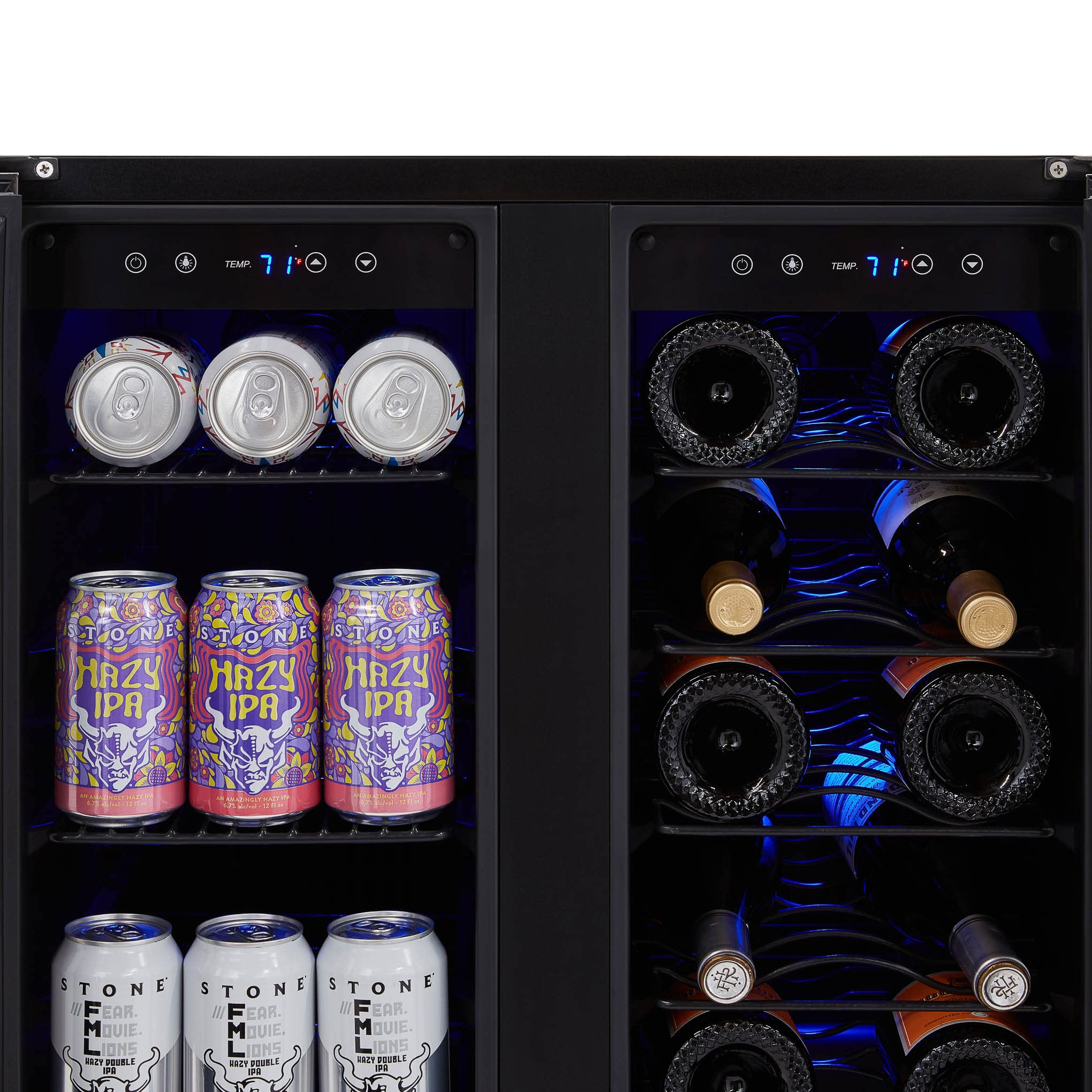 【Appliances】NewAir 24” Wine and Beverage Refrigerator and Cooler, 18 Bottle and 60 Can Capacity