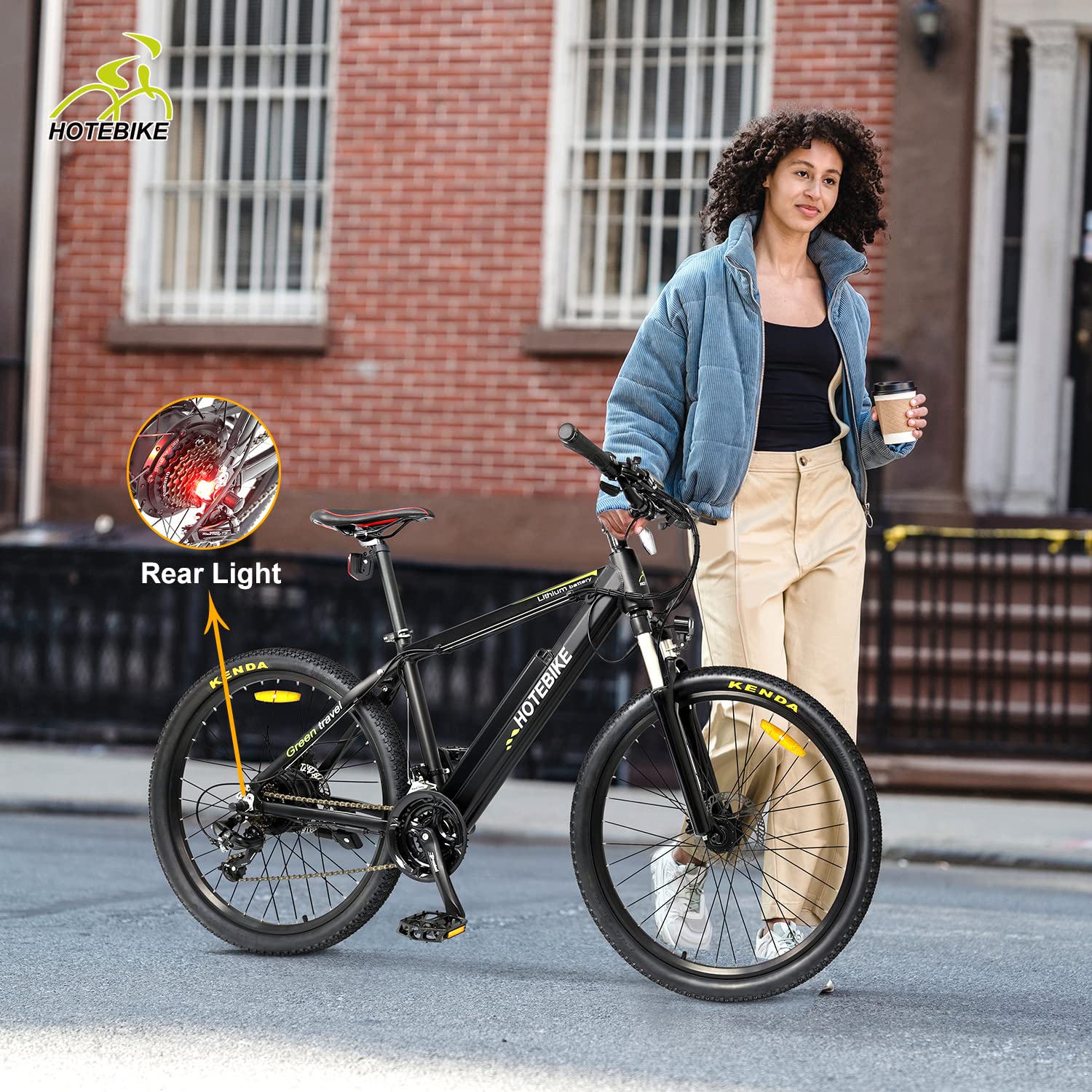 【Sports&Outdoors】Electric Bike 750W 48V Mountain Ebikes 26