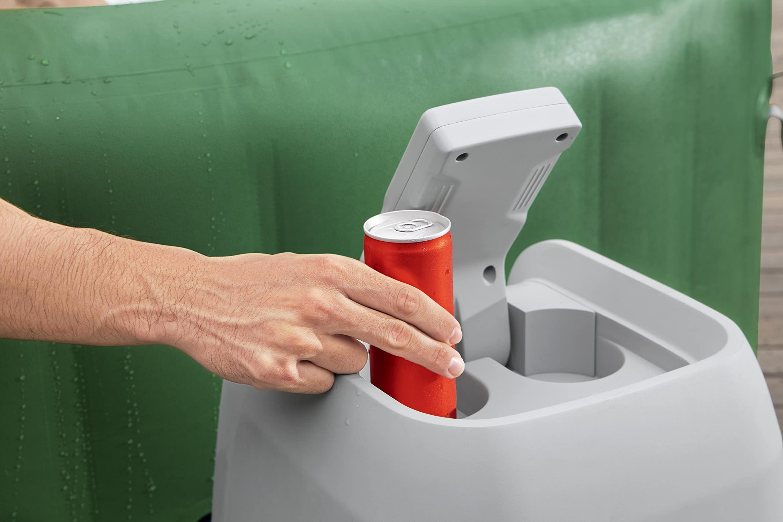 【Sports&Outdoors】Inflatable Hot Tub, Portable Hot Tub with Heated Water System & Bubble Jets