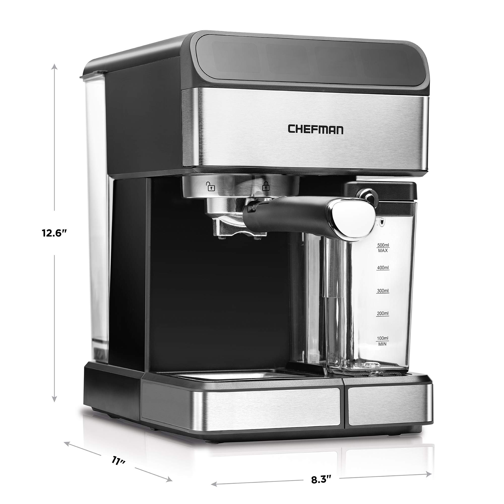 【Appliances】6-in-1 Espresso Machine, 15-Bar Pump, Built-In Milk Froth for Cappuccino & Latte Coffee