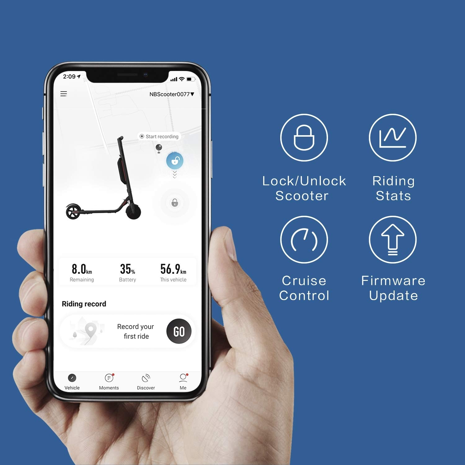 【Sports&Outdoors】Segway Ninebot ES4 Electric Kick Scooter- 800W Motor, 28 Miles Range & 19MPH