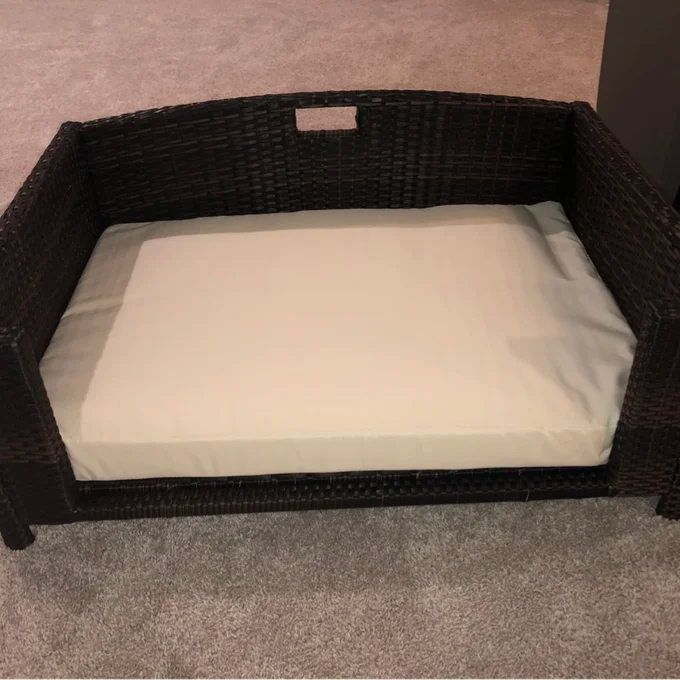 【Pet】Cristobal Rattan Rectangular Dog Sofa