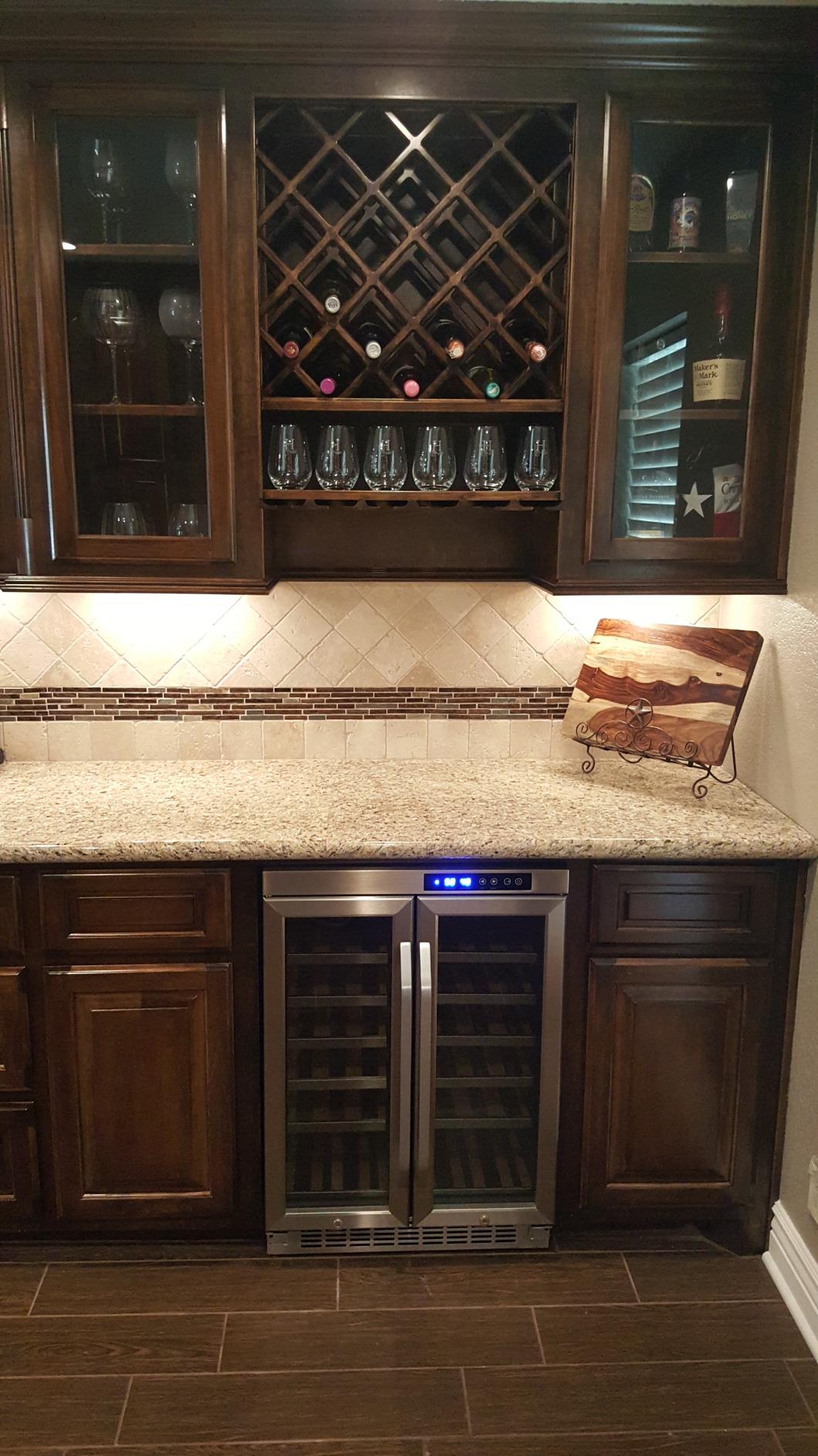 EdgeStar 36 Bottle Built-In Dual Zone French Door Wine Cooler