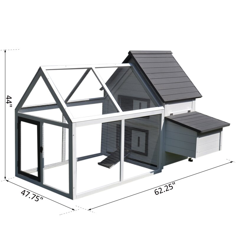 【Home&Garden】【BS】Camas Chicken Coop with Chicken Run For Up To 3 Chickens