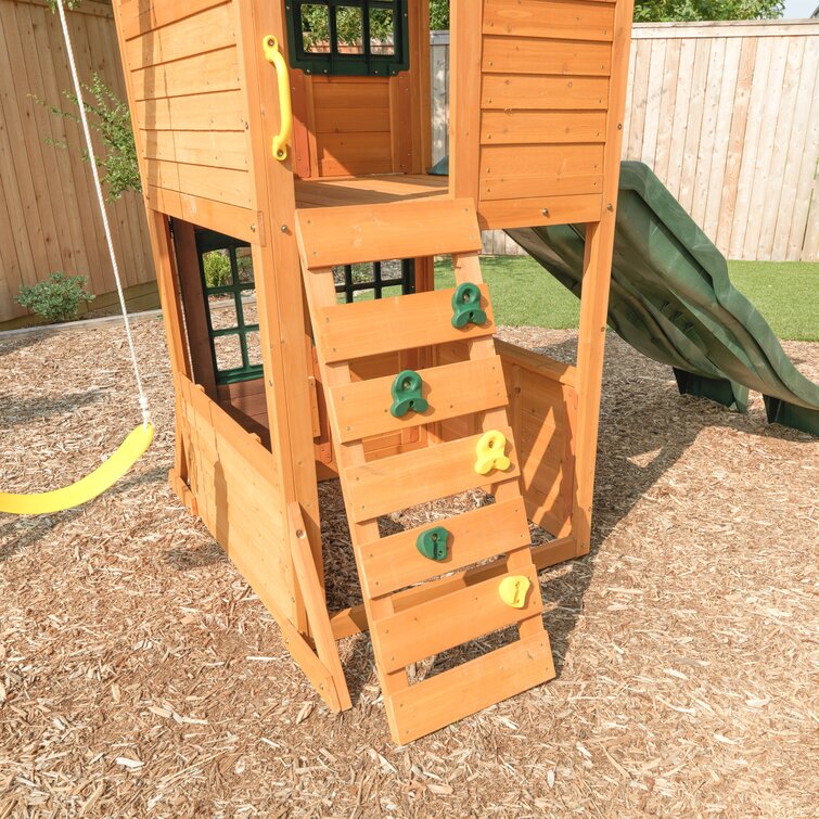 【Sports&Outdoors】Treasure Cove Wooden Swing Set