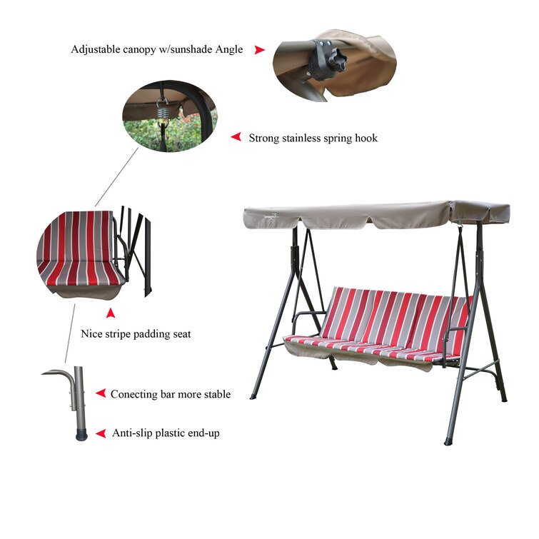 Otterburn Porch Swing with Canopy