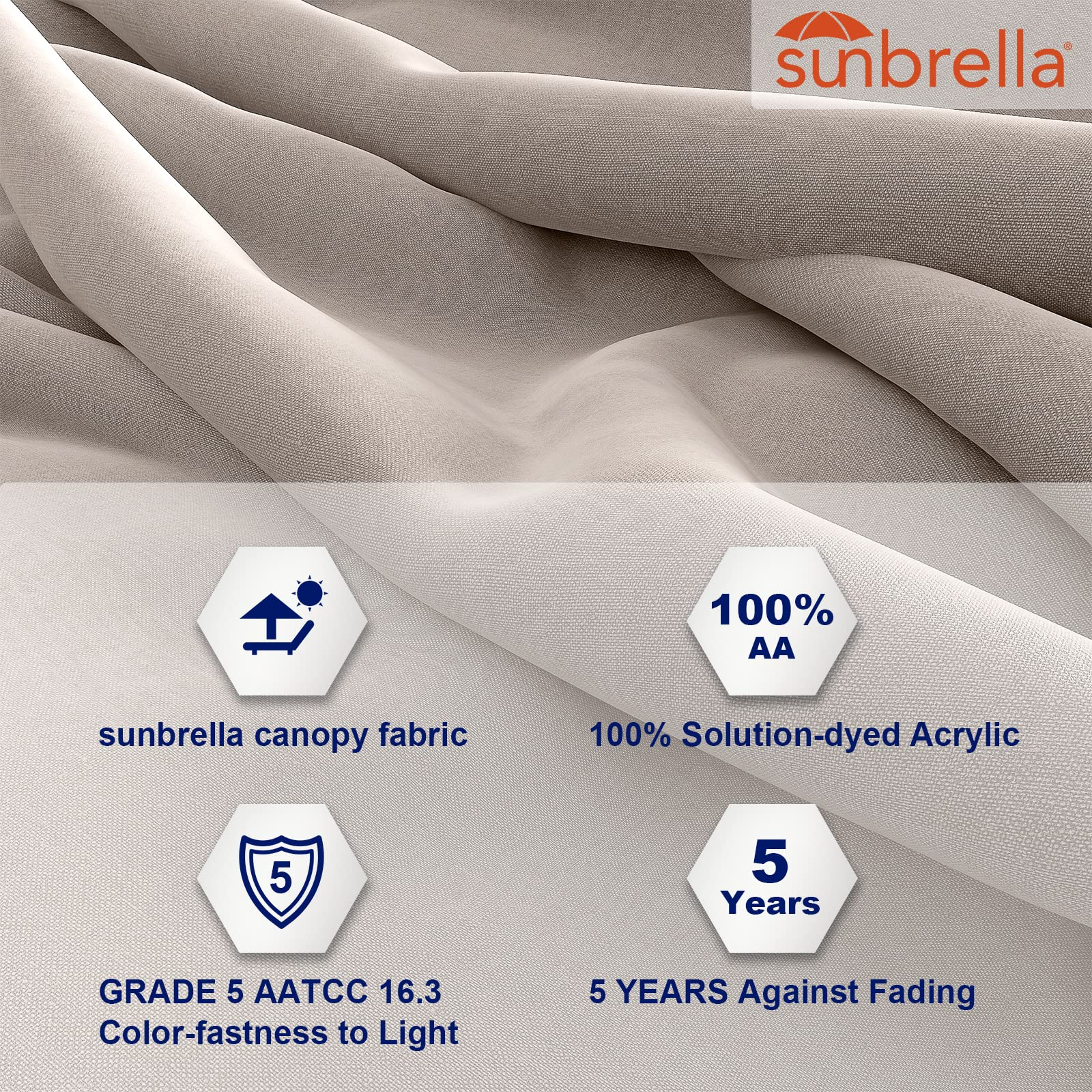 【Home&Garden】12 FT SUNBRELLA Deluxe NAPOLI Curvy Aluminum Offset Umbrella with Base (Canvas Flax)