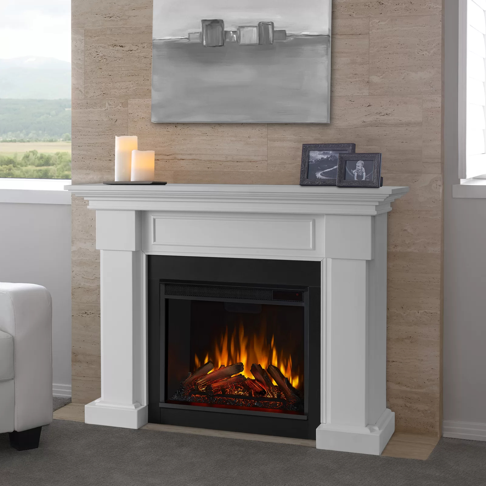 【Home Improvement】Hillcrest 48.4'' W Electric Fireplace