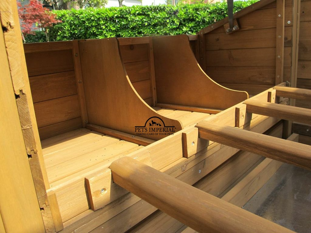 【Home&Garden】Double Savoy Large Chicken Coop with 2 Nest Boxes Suitable Up to 10 Small Birds