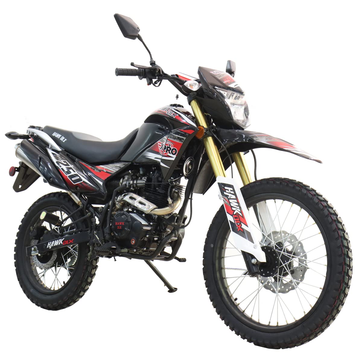 【Sports&Outdoors】X-PRO Hawk DLX 250 EFI Fuel Injection Hawk Deluxe Dirt Bike Street Bike Motorcycle