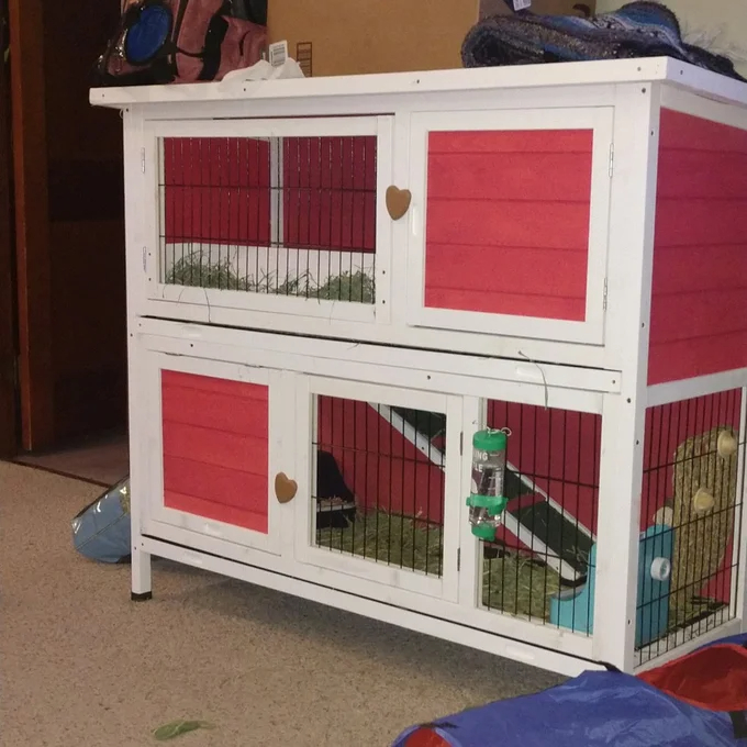 【Pet】Handler Weather Resistant Small Animal Hutch with Ramp