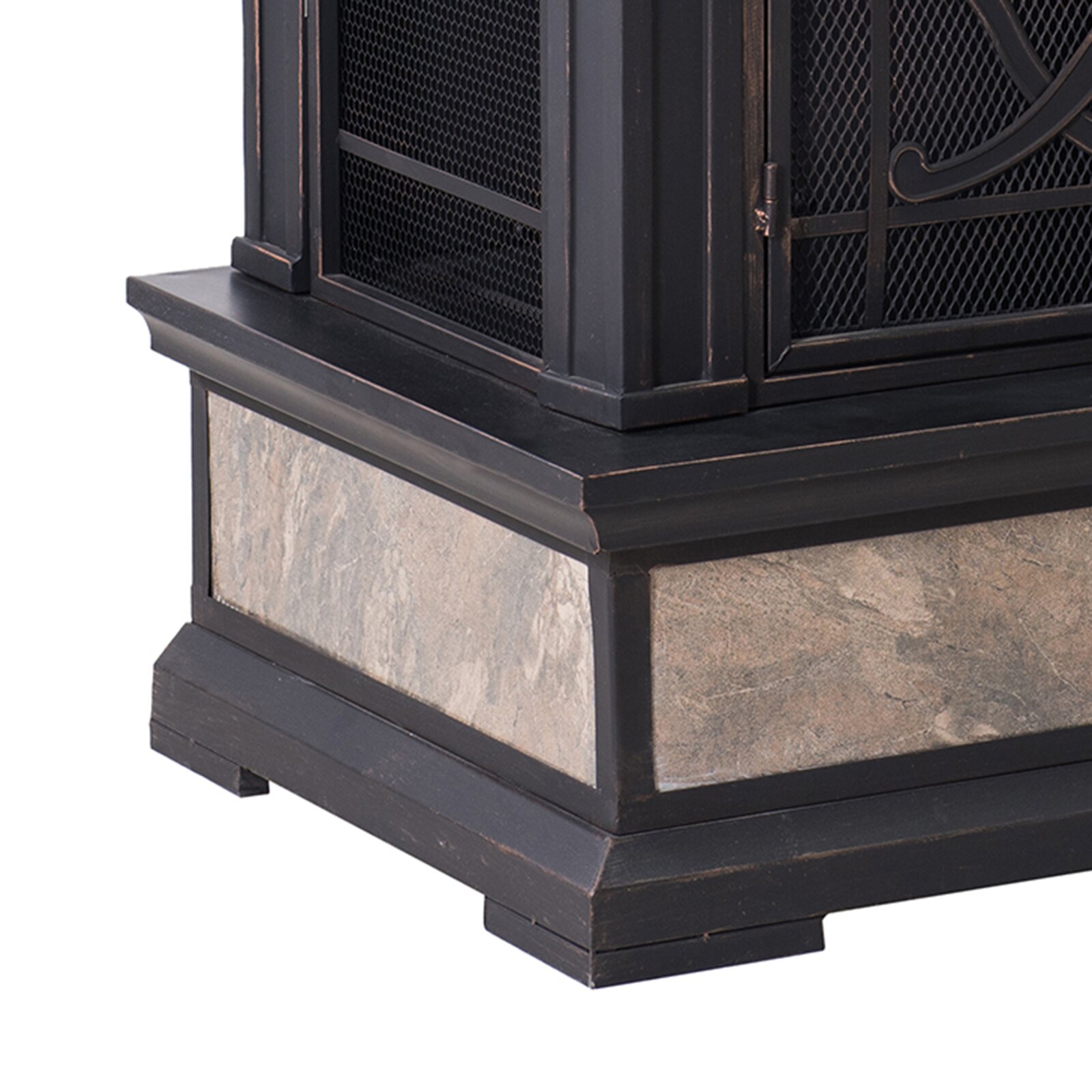 【Sports&Outdoors】Sofie 56.7'' H Wood Burning Outdoor Fireplace