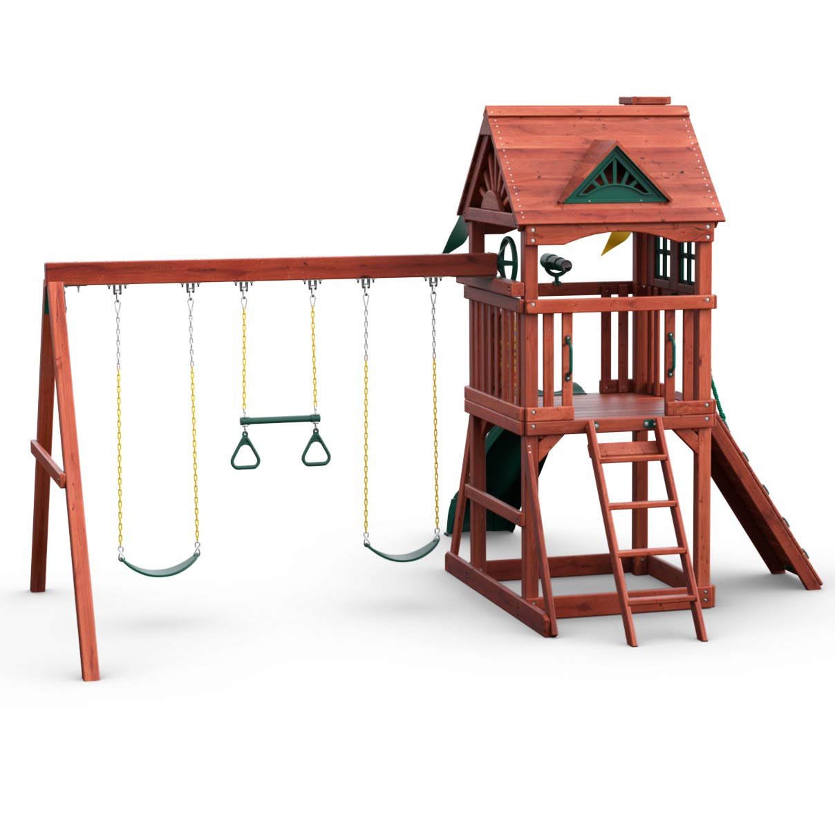 【Baby&Kids】Gorilla Playsets 01-0021 Nantucket II Wooden Swing Set